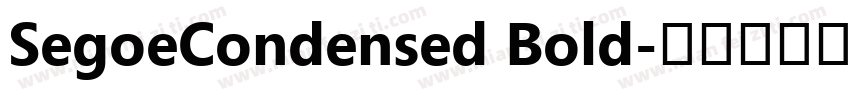 SegoeCondensed Bold字体转换
